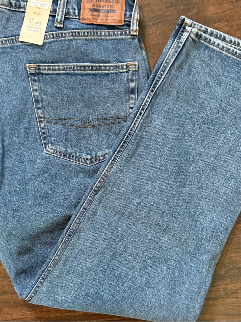 Levi Strauss Signature Gold Men's Regular Fit Flex Jean  40x30